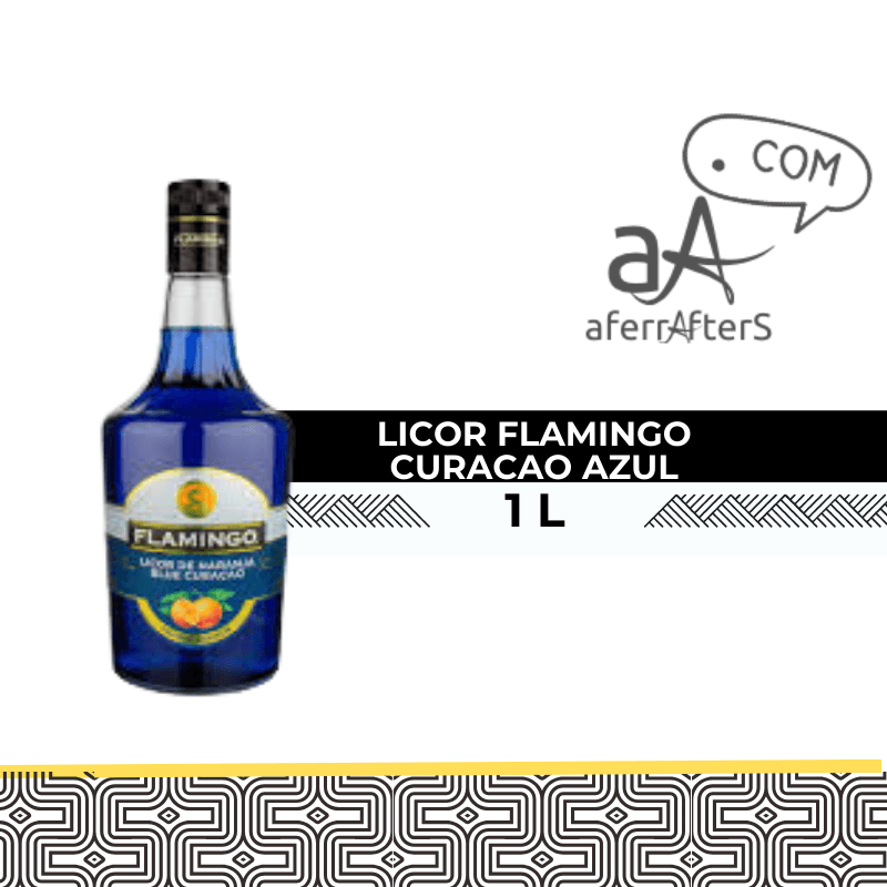 Licor Flamingo Blue Curacao 1 L