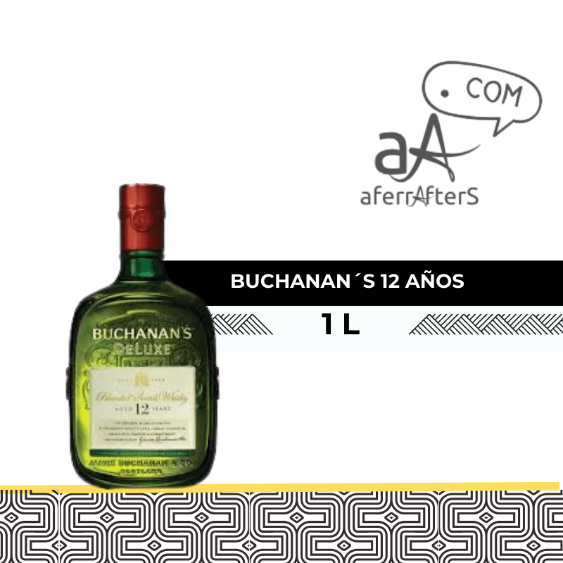 Whisky Buchanan's Deluxe 12 años . 1 Litro
